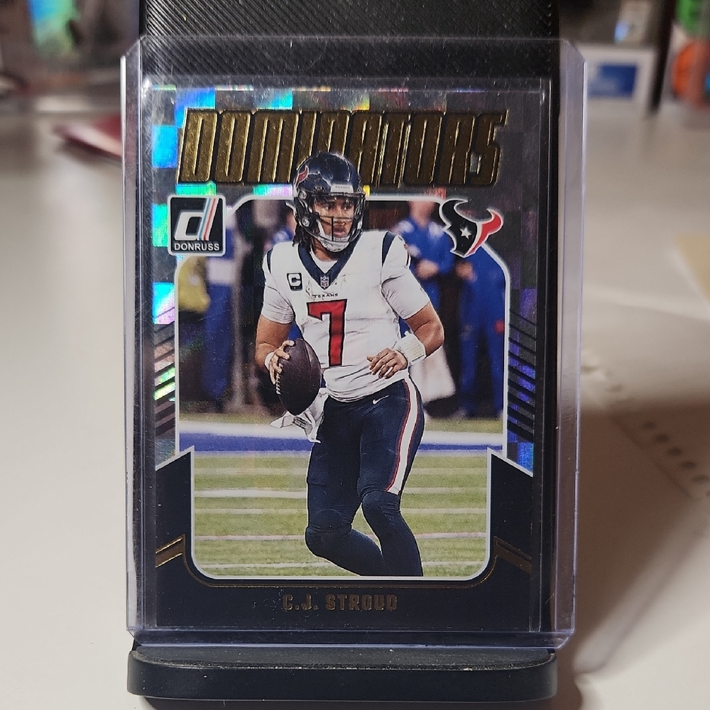 2024 Panini Dominators C.J. Stroud Card - Blue, Gold, and Black